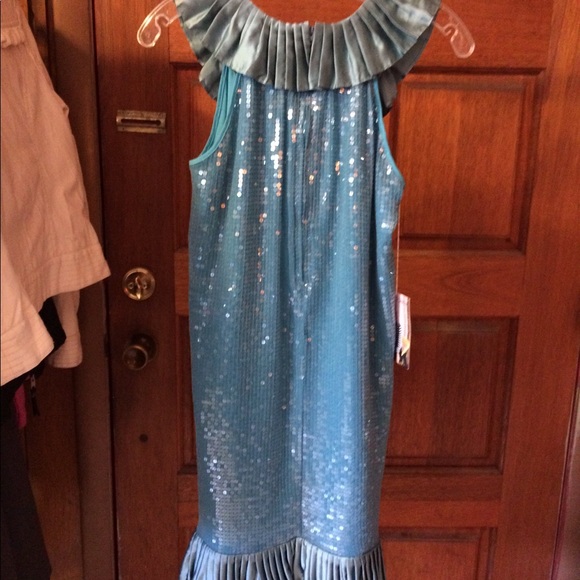 Turquoise Sequin Betsey Johnson Dress - Picture 4 of 5